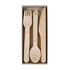 Cubiertos de madera de abedul (24) - Meri Meri