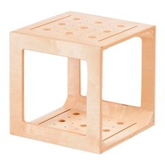 Cubo de gateo de madera con orificios Pikler - Dusyma