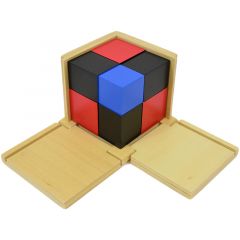 Cubo del binomio de madera - Montessori
