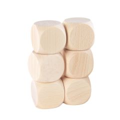 Cubos de madera natural 5 cm (6) - TickiT
