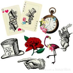 Decoraciones XL de papel Truly Alice (8) - Talking Tables