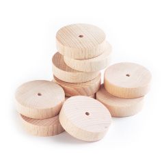Discos de madera natural (10) - TickiT