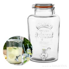 Dispensador de cristal con grifo 8 litros - Kilner