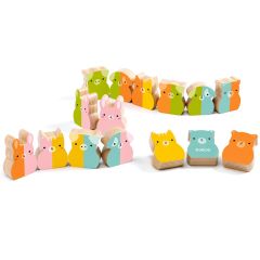 Dominó de madera Tiny-up animales 15 piezas - Djeco