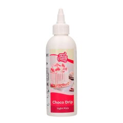 Drip de chocolate rosa claro 180 g - Funcakes