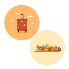 Pack papeles comestibles burn Viaje Egipto 17 cm - María Lunarillos