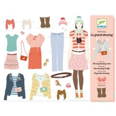 El gran vestidor: muñeca y ropa de papel - Djeco