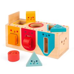 Encajable de madera caja de formas geométricas - Janod