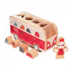 Encajable de madera autobús Paulette - Lilliputiens