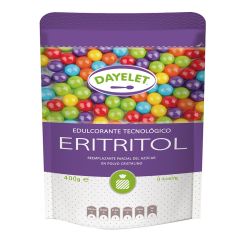 Endulzante sin azúcar Eritritol 400 gr - Sin gluten - Dayelet