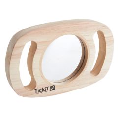 Espejo de madera plano con mangos 18 cm - TickiT