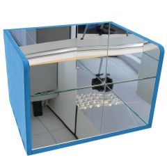 Espejo de experimentación suave azul 45 x 35 cm - TickiT