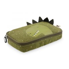 Estuche rectangular verde dinosaurio - Trixie