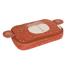 Estuche rectangular marrón mono - Trixie