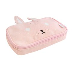 Estuche rectangular rosa conejo - Trixie