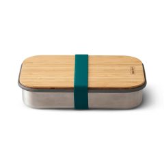 Fiambrera con tapa de madera Ocean 900 ml - Acero inoxidable - Black+blum