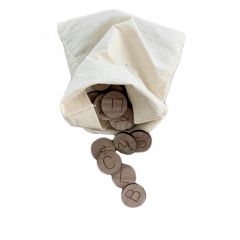 Fichas con letras de madera para lectoescritura - Ösbru