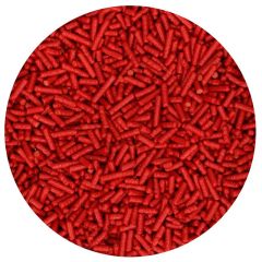 Fideos de azúcar rojos Jimmies 150 g - Wilton