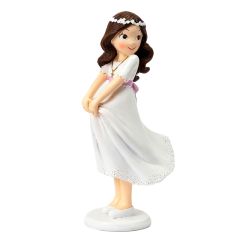Figura niña de Comunión sujetando la falda 16 cm - Mopec
