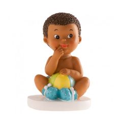 Figura niño bebé con pelota 10 cm - Dekora