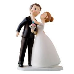 Figura novios beso 21 cm - Mopec