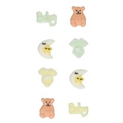 Figuras de azúcar happy baby shower (8) - Sin gluten - Funcakes