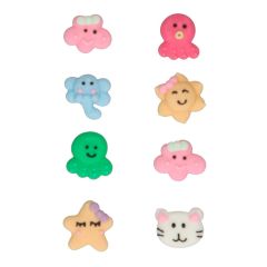 Figuras de azúcar kawaii (8) - Sin gluten - Funcakes