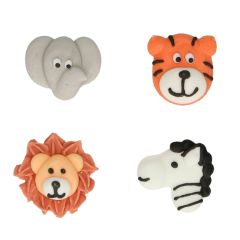 Figuras de azúcar animales de la selva (12) - Sin gluten - Funcakes