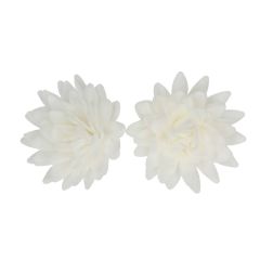 Flores de oblea áster blancas 5,5 cm (14) - Funcakes