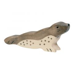 Foca con la cabeza alzada de madera - HOLZTIGER
