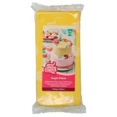 Fondant amarillo 1 kg - Sin gluten - Funcakes