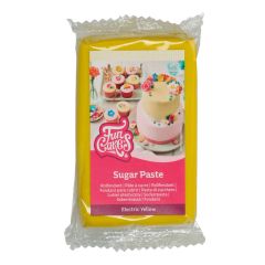 Fondant amarillo eléctrico 250 g - Sin gluten - Funcakes