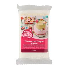 Fondant blanco sabor limón 250 g - Sin gluten - Funcakes
