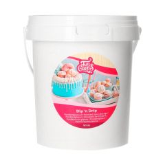 Fondant líquido blanco con glasa Dip 'n Drip 1 kg - Funcakes