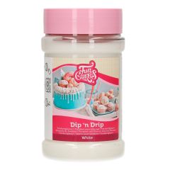 Fondant líquido blanco con glasa Dip 'n Drip 375 g - Funcakes