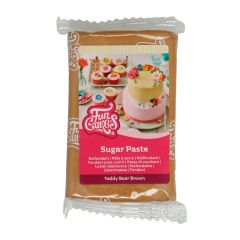 Fondant marrón osito de peluche 250 g - Sin gluten - Funcakes