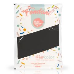 Fondant negro 2,5 kg - Sin gluten - Pastkolor