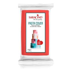 Fondant rojo Pasta Cover 1 kg - Sin gluten - Saracino