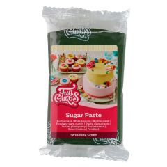 Fondant verde con brillo 250 g - Sin gluten - Funcakes