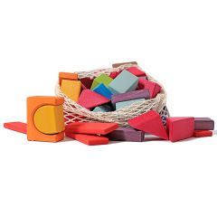 Formas geométricas de madera de colores (60) - Grimm's