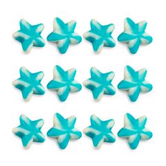 Gominolas de azúcar Estrellas Twist rayas azules y blancas (1 kg) - Sin gluten - Damel