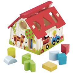 Encajable de madera Granja formas geométricas - Goula