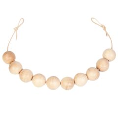 Guirnalda con 10 bolas grandes de madera - Grapat