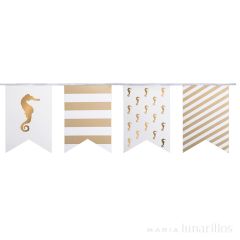 Guirnalda de papel Preppy Seahorse 4,5 metros - Delight Department
