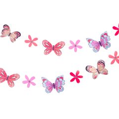 Guirnalda de papel flores y mariposas Tilly & Tigg - Talking Tables