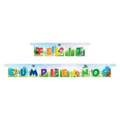 Guirnalda de papel Feliz Cumpleaños Patrulla Canina 2,1 m