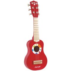 Guitarra de madera Confetti color rojo - Janod
