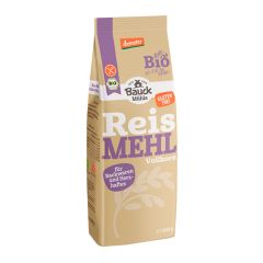 Harina de arroz integral ecológica 500 g - Sin gluten - Bauckhof