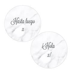 Pack papeles comestibles burn Hasta luego Hola Edad 17 cm - María Lunarillos
