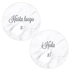 Pack papeles comestibles burn Hasta luego Hola Edad 19 cm - María Lunarillos